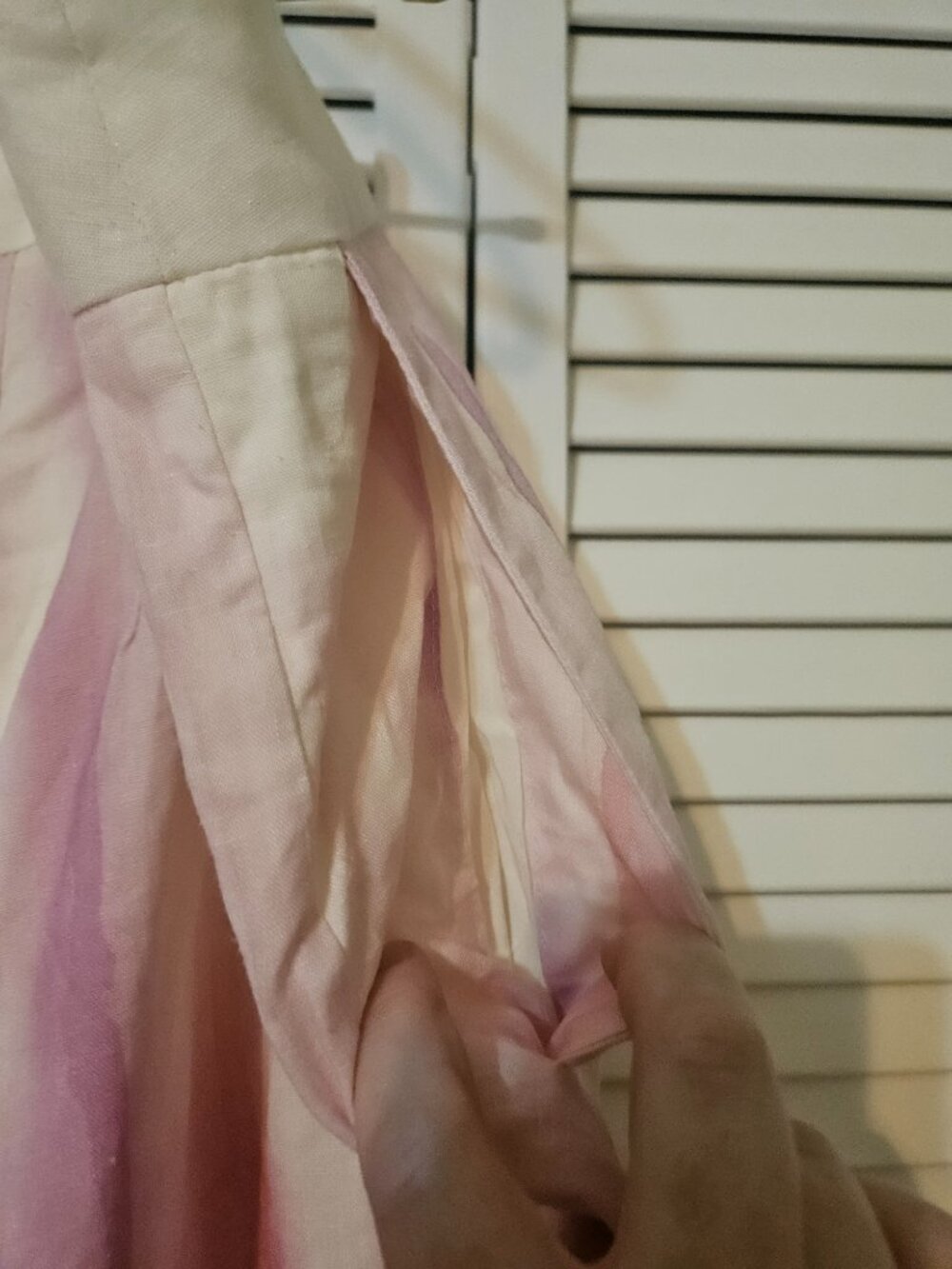 Eloquii Tie Dye Linen Lined Shorts - Picture 4 of 4